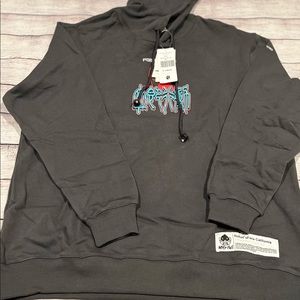 Robot’s face Hoodie XL Space Grey NWT